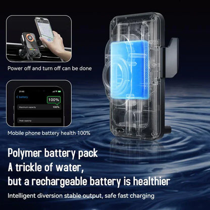 🔥HOT SALE 49% OFF🎁⚡Over 50K sold! 📱Smart 2-in-1 Car Rotating Mobile Phone Holder & Wireless Charger⚡