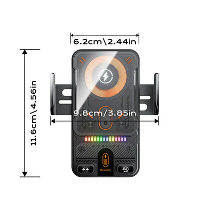 🔥HOT SALE 49% OFF🎁⚡Over 50K sold! 📱Smart 2-in-1 Car Rotating Mobile Phone Holder & Wireless Charger⚡