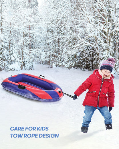 Inflatable Snow Sled with Handles
