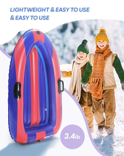 Inflatable Snow Sled with Handles