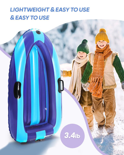 Inflatable Snow Sled with Handles