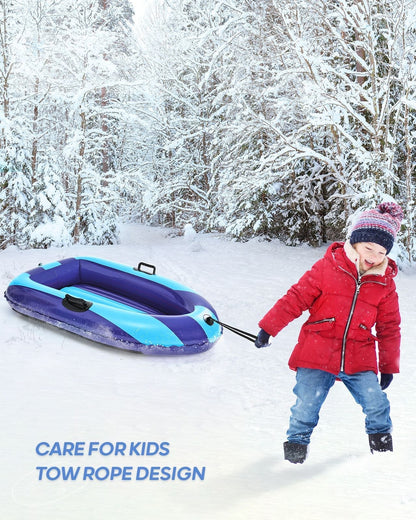 Inflatable Snow Sled with Handles